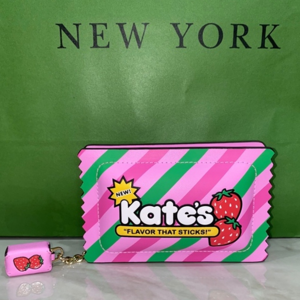 Kate Spade bubblegum coin purse NWT